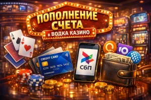 Пополнение счета в Водка казино: карты, кошельки и СБП