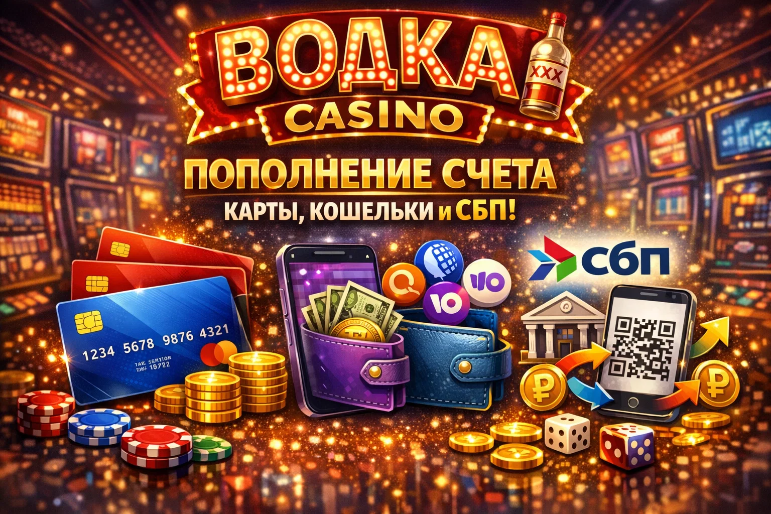 Депозиты в Водка Казино